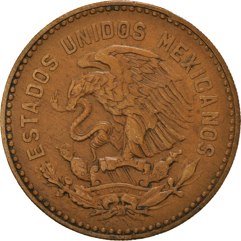 Coin, Mexico, 50 Centavos, 1956, Mexico City, EF(40-45), Bronze, KM:450