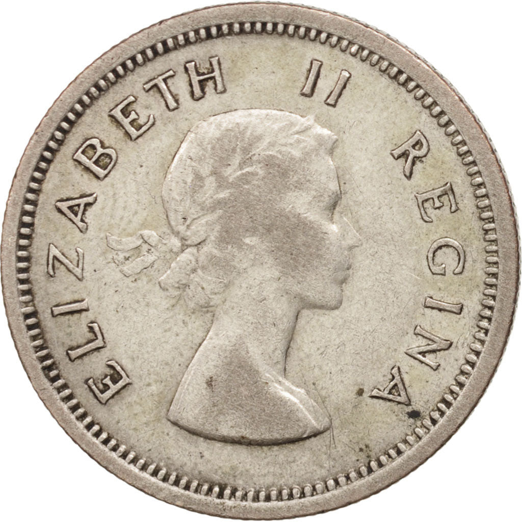 South Africa, Elizabeth II, Shilling, 1960, EF(40-45), Silver, KM:49