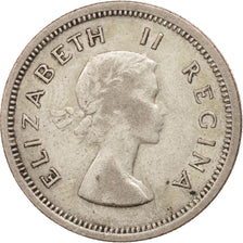 South Africa, Elizabeth II, Shilling, 1960, EF(40-45), Silver, KM:49