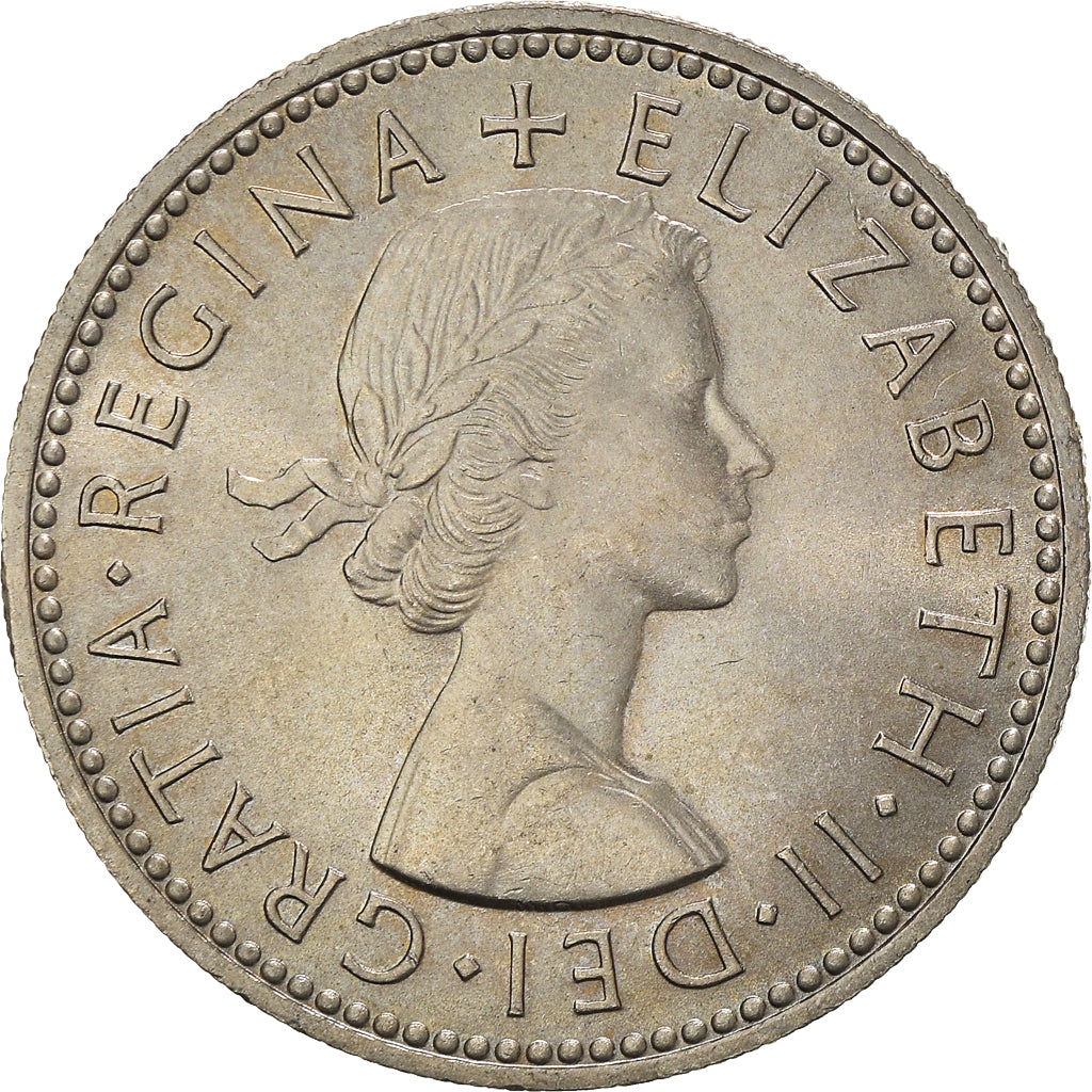 Coin, Great Britain, Elizabeth II, Shilling, 1959, AU(50-53), Copper-nickel