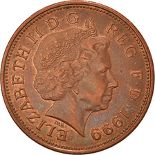 Coin, Great Britain, Elizabeth II, 2 Pence, 1999, EF(40-45), Bronze, KM:987a