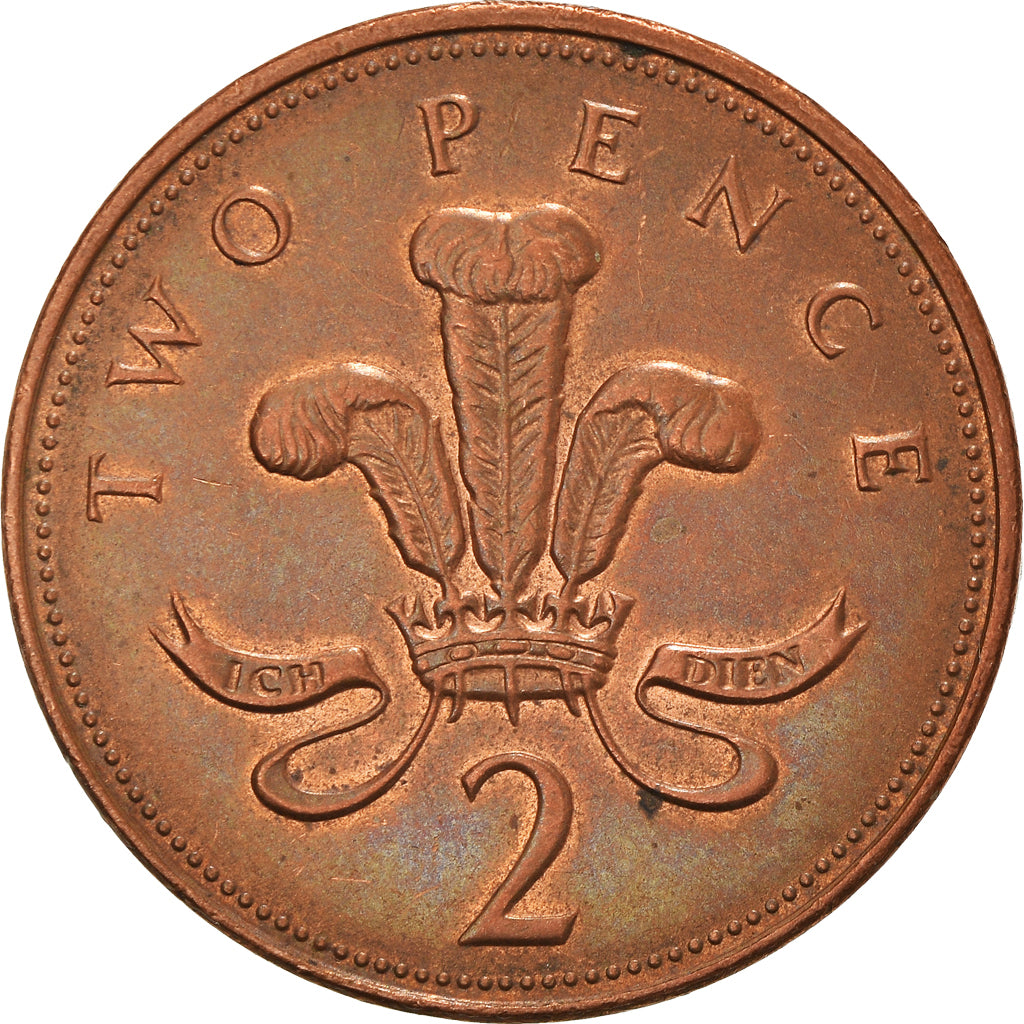 Coin, Great Britain, Elizabeth II, 2 Pence, 1999, EF(40-45), Bronze, KM:987a