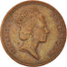 Coin, Great Britain, Elizabeth II, Penny, 1988, British Royal Mint, VF(30-35)