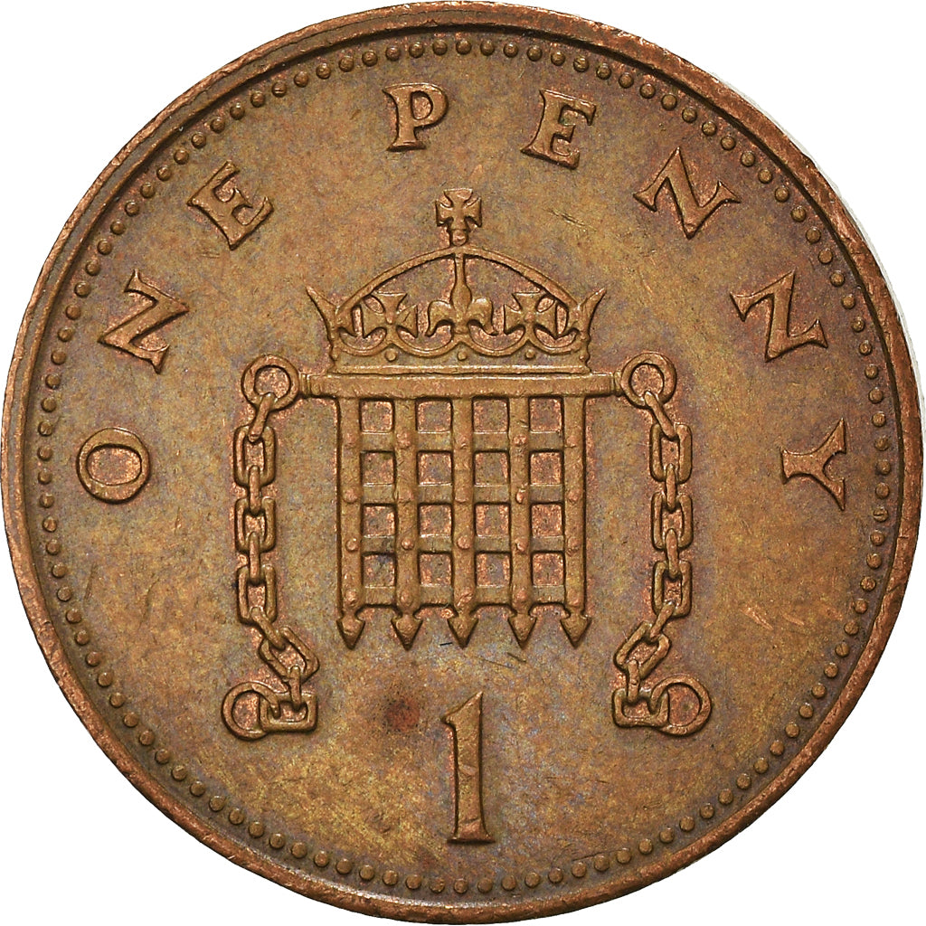 Coin, Great Britain, Elizabeth II, Penny, 1988, British Royal Mint, VF(30-35)