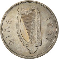 Coin, IRELAND REPUBLIC, 6 Pence, 1967, AU(55-58), Copper-nickel, KM:13a