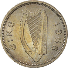 Coin, IRELAND REPUBLIC, 3 Pence, 1966, AU(50-53), Copper-nickel, KM:12a