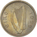 Coin, IRELAND REPUBLIC, 3 Pence, 1966, AU(50-53), Copper-nickel, KM:12a
