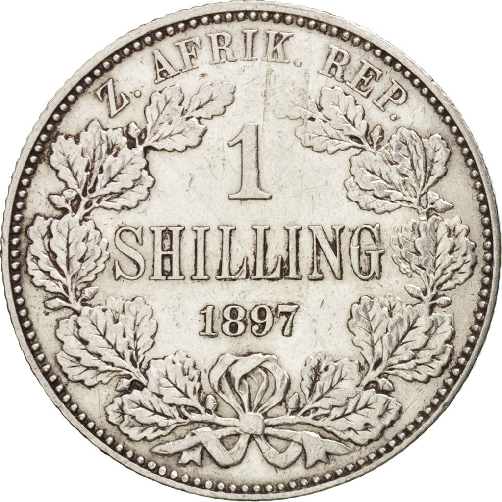 South Africa, Shilling, 1897, EF(40-45), Silver, KM:5