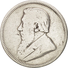 Moneda, Sudáfrica, 2 Shillings, 1894, BC+, Plata, KM:6