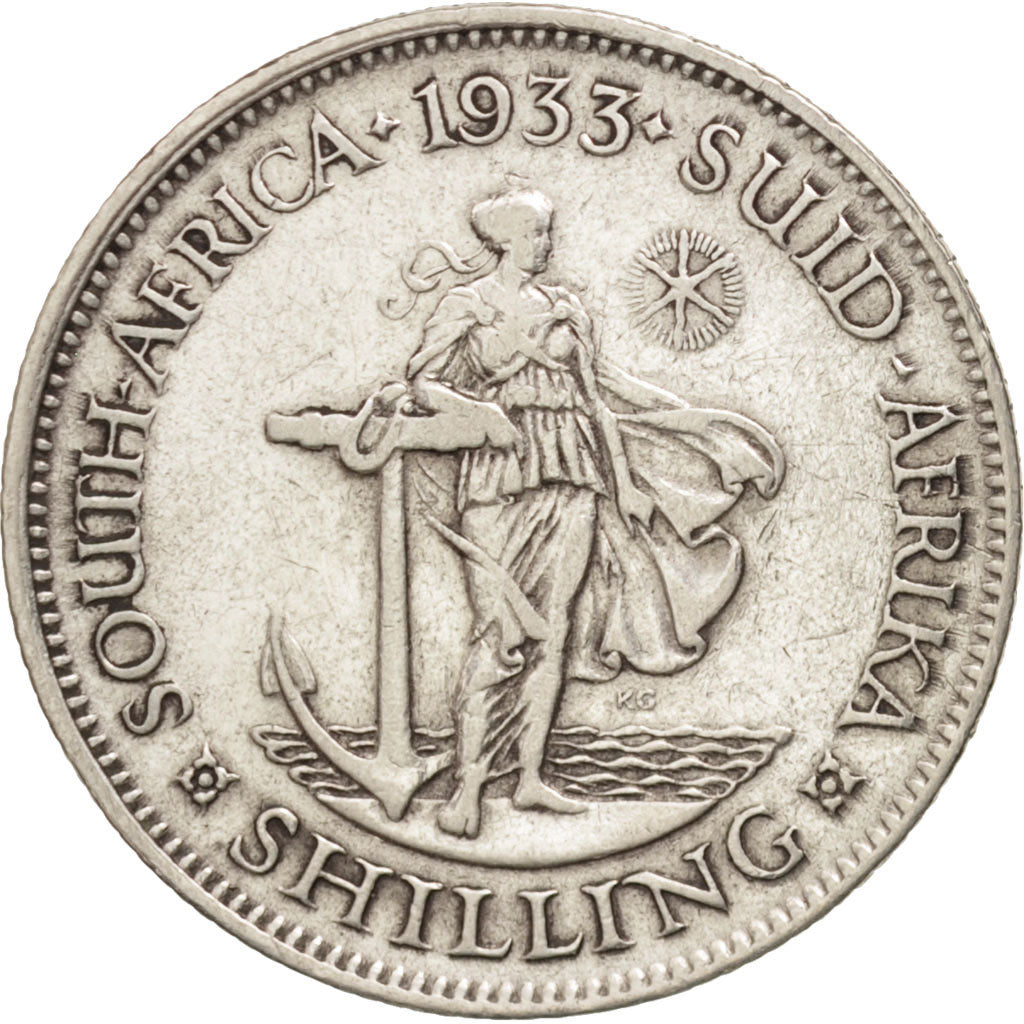 South Africa, George V, Shilling, 1933, VF(30-35), Silver, KM:17.3