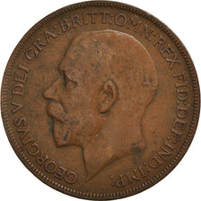 Coin, Great Britain, George V, Penny, 1922, VF(30-35), Bronze, KM:810