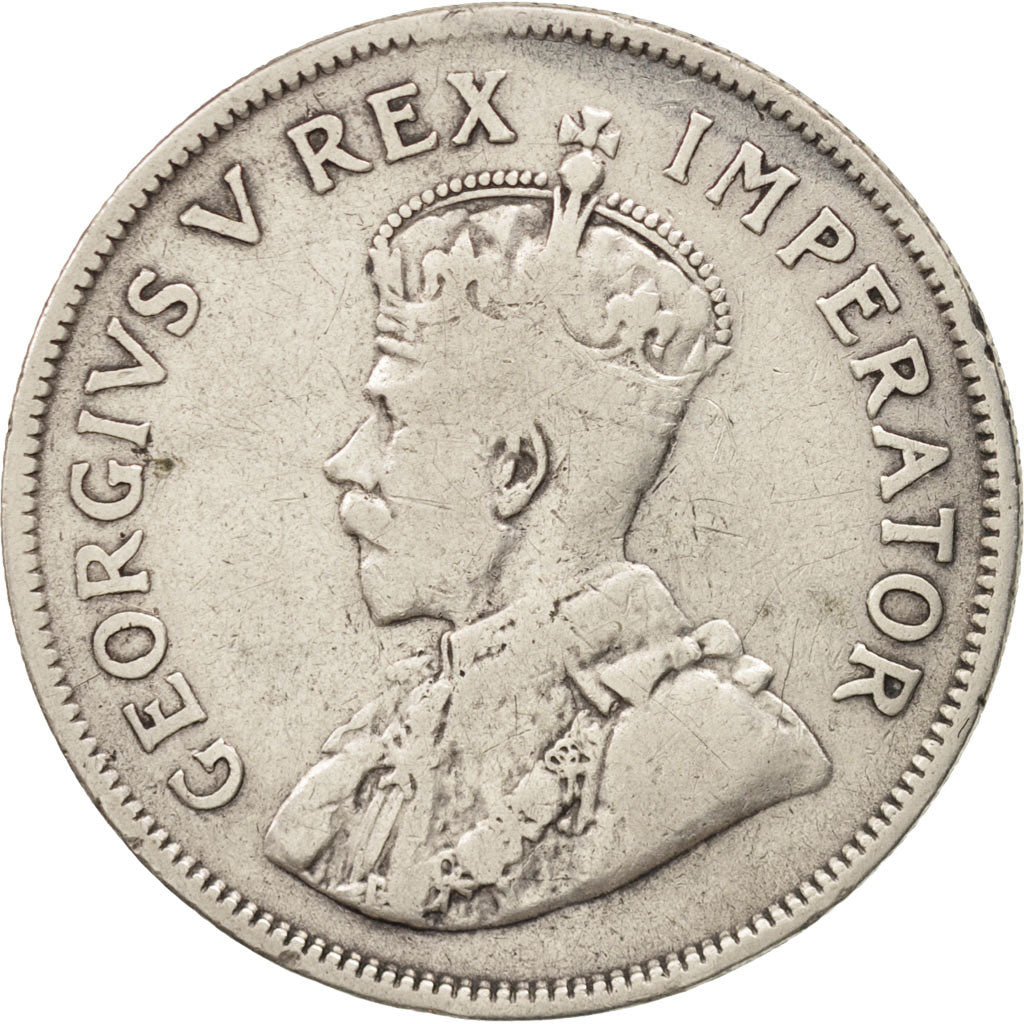 South Africa, George V, 2-1/2 Shillings, 1928, VF(30-35), Silver, KM:19.2