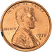 Coin, United States, Lincoln Cent, Cent, 1971, U.S. Mint, San Francisco
