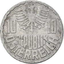 Coin, Austria, 10 Groschen, 1972, Vienna, VF(30-35), Aluminum, KM:2878