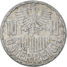 Coin, Austria, 10 Groschen, 1974, Vienna, VF(20-25), Aluminum, KM:2878