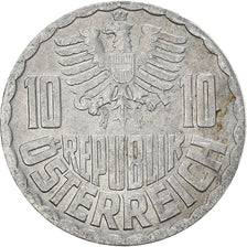 Coin, Austria, 10 Groschen, 1975, Vienna, VF(30-35), Aluminum, KM:2878
