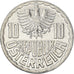 Coin, Austria, 10 Groschen, 1984, Vienna, VF(30-35), Aluminum, KM:2878