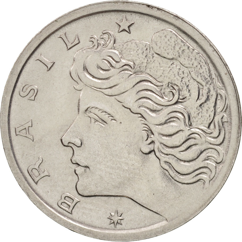 Brazil, 2 Centavos, 1969, MS(60-62), Stainless Steel, KM:576.2