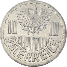 Coin, Austria, 10 Groschen, 1986, Vienna, VF(30-35), Aluminum, KM:2878