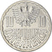 Coin, Austria, 10 Groschen, 1988, Vienna, MS(64), Aluminum, KM:2878
