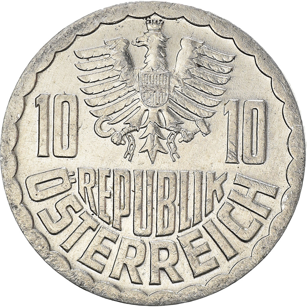 Moneta, Austria, 10 Groschen, 1988, Vienna, MB+, Alluminio, KM:2878
