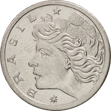 Brazil, 2 Centavos, 1975, MS(63), Stainless Steel, KM:586