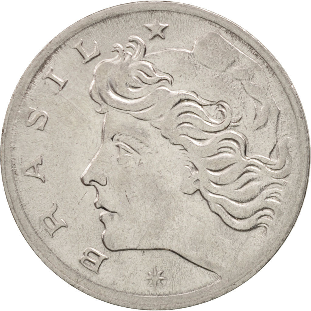 Brazil, 5 Centavos, 1969, AU(55-58), Stainless Steel, KM:577.2