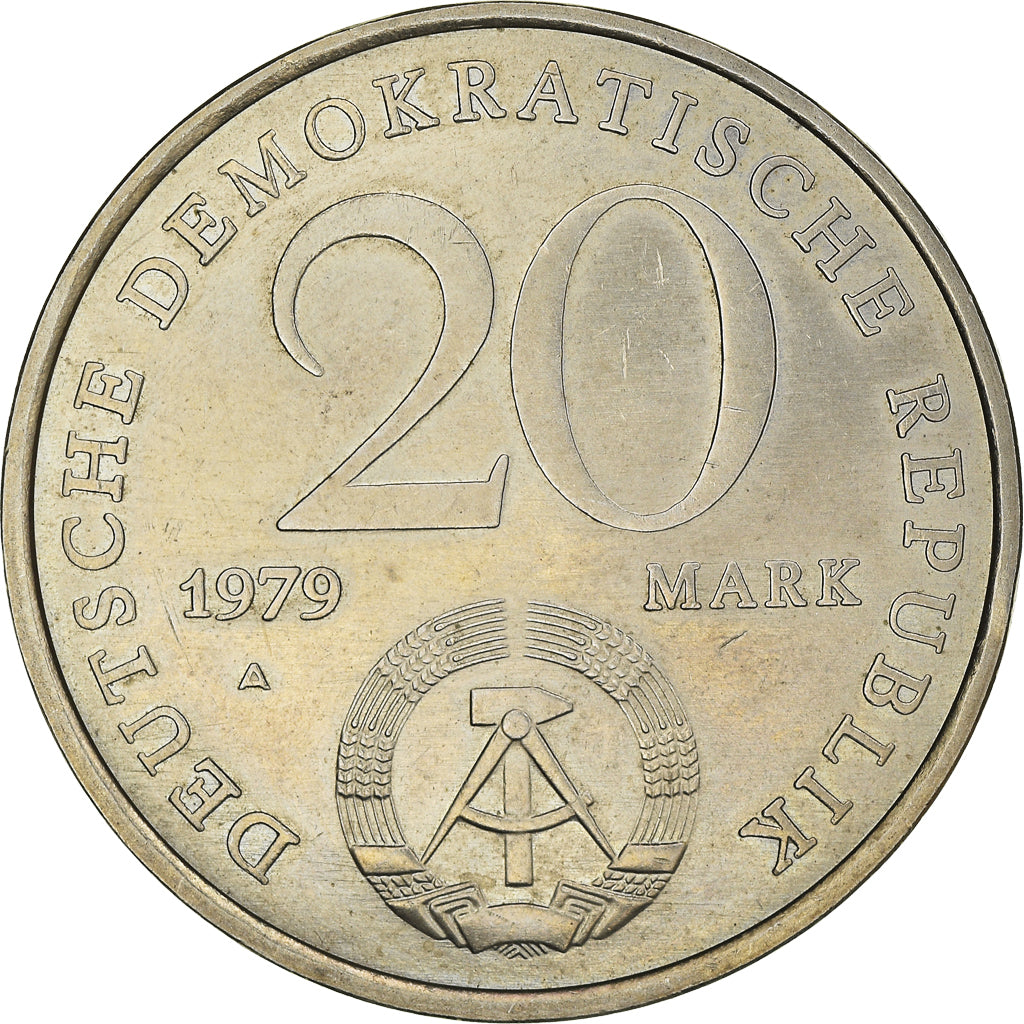 Coin, GERMAN-DEMOCRATIC REPUBLIC, 20 Mark, 1979, Berlin, AU(50-53)