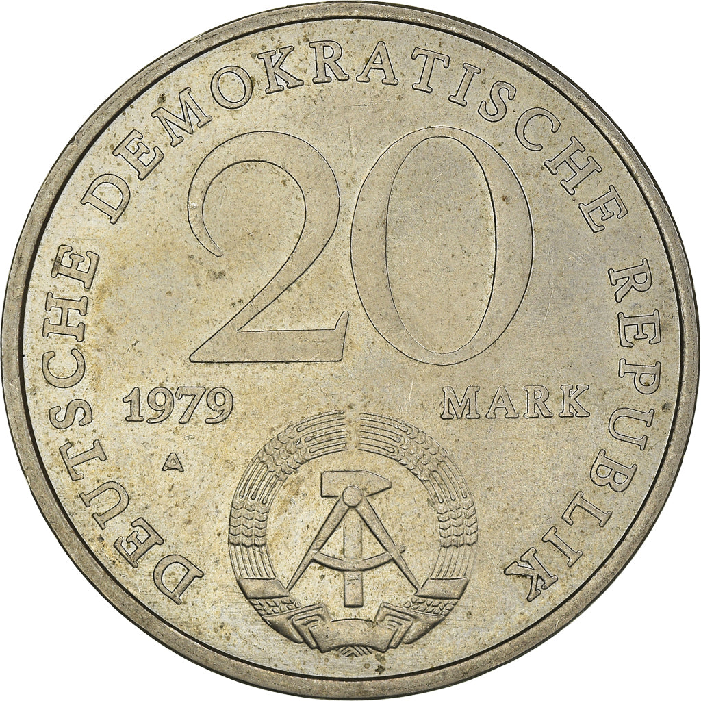 Coin, GERMAN-DEMOCRATIC REPUBLIC, 20 Mark, 1979, Berlin, EF(40-45)