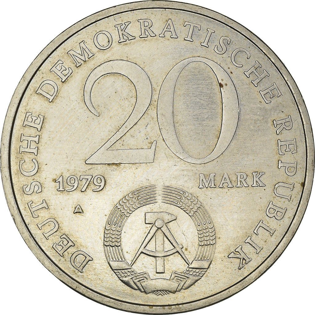 Coin, GERMAN-DEMOCRATIC REPUBLIC, 20 Mark, 1979, Berlin, EF(40-45)