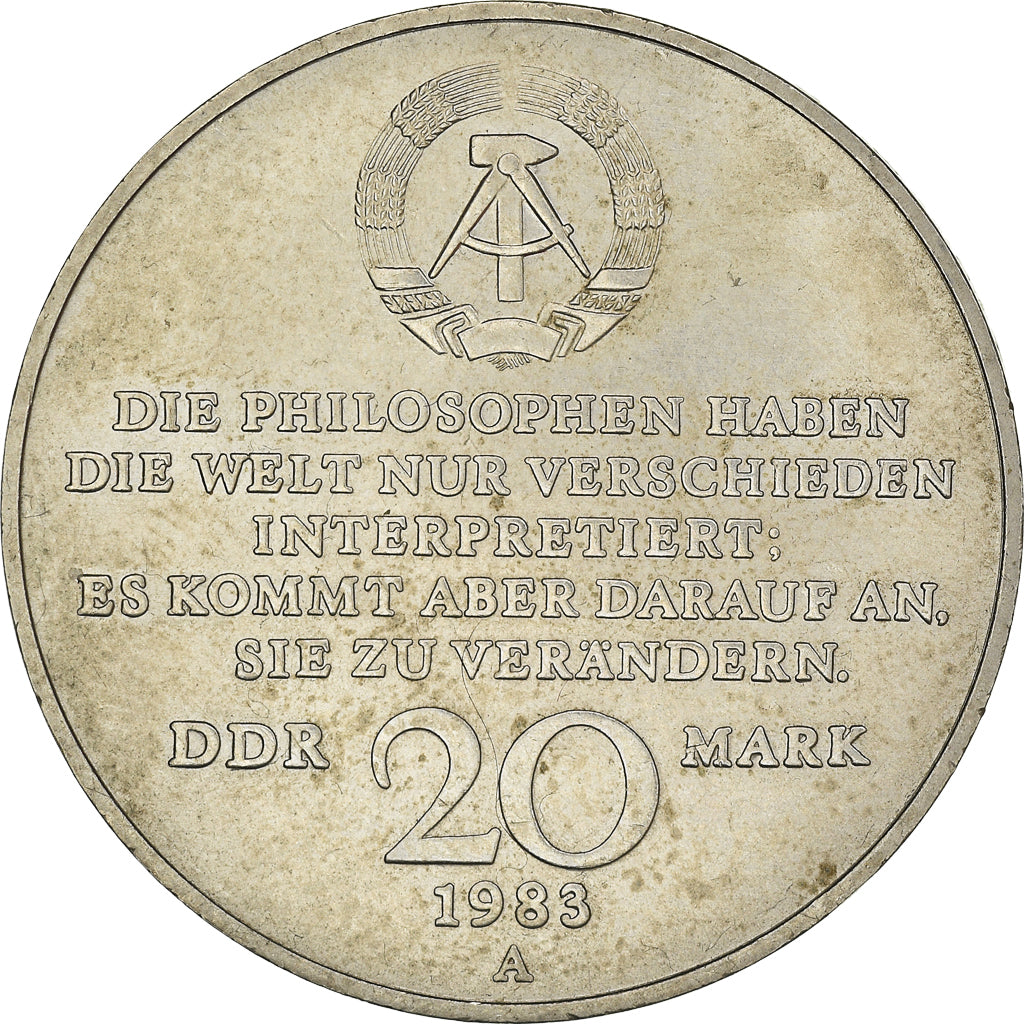 Coin, GERMAN-DEMOCRATIC REPUBLIC, 20 Mark, 1983, Berlin, EF(40-45)