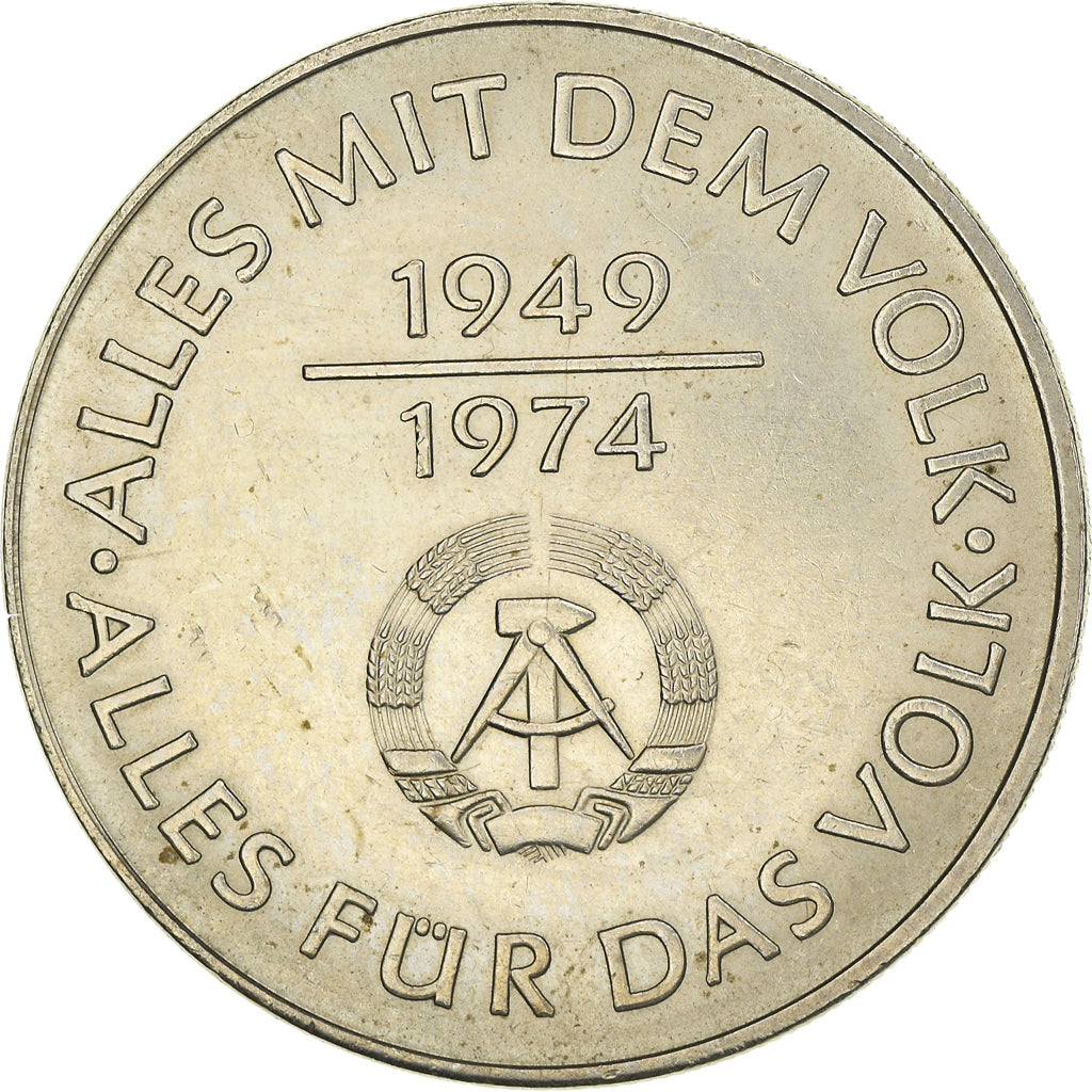 Coin, GERMAN-DEMOCRATIC REPUBLIC, 10 Mark, 1974, Berlin, EF(40-45)