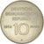 Moneda, REPÚBLICA DEMOCRÁTICA ALEMANA, 10 Mark, 1974, Berlin, MBC, Cobre -