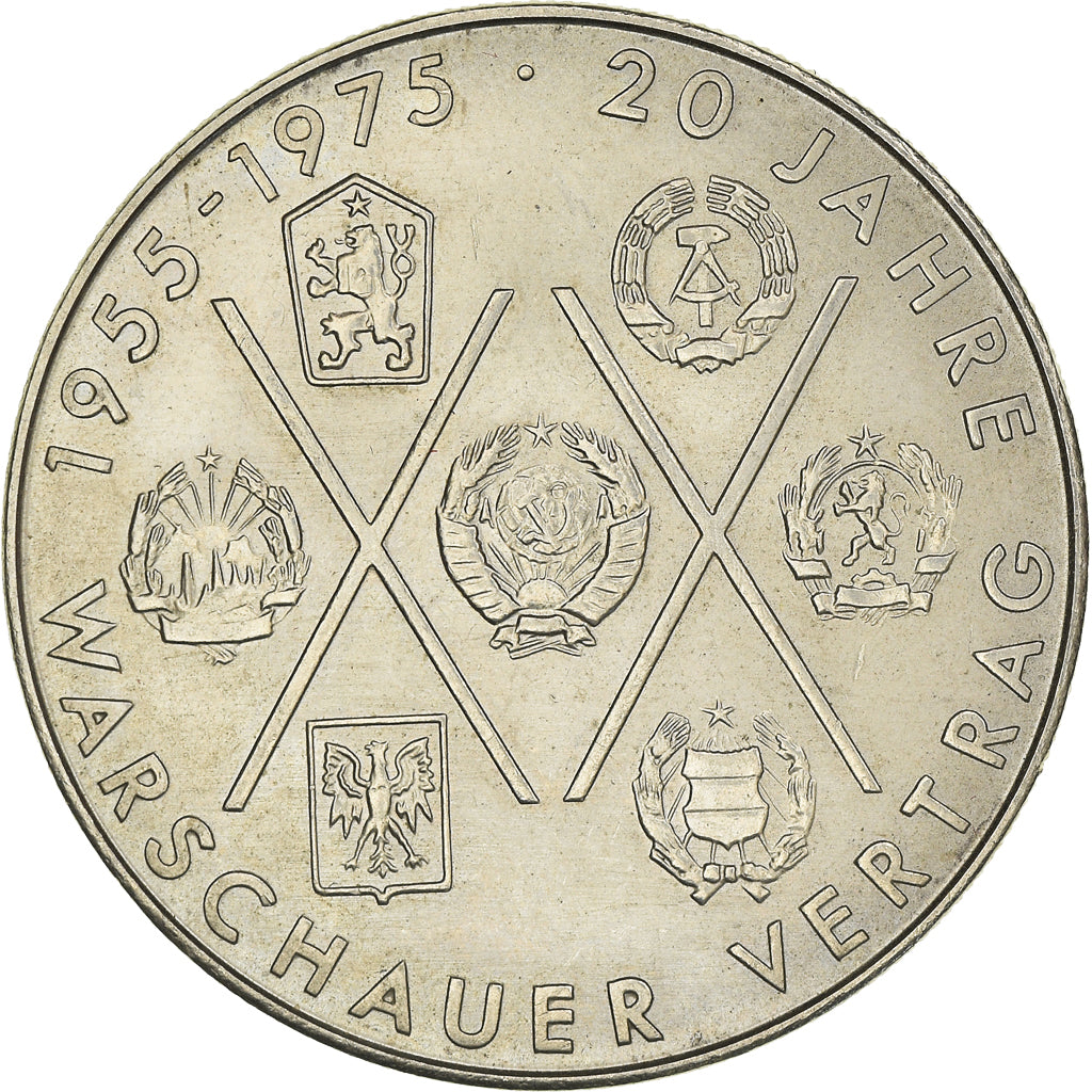 Coin, GERMAN-DEMOCRATIC REPUBLIC, 10 Mark, 1975, Berlin, AU(50-53)