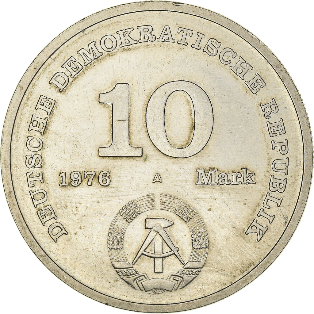 Coin, GERMAN-DEMOCRATIC REPUBLIC, 10 Mark, 1976, Berlin, EF(40-45)