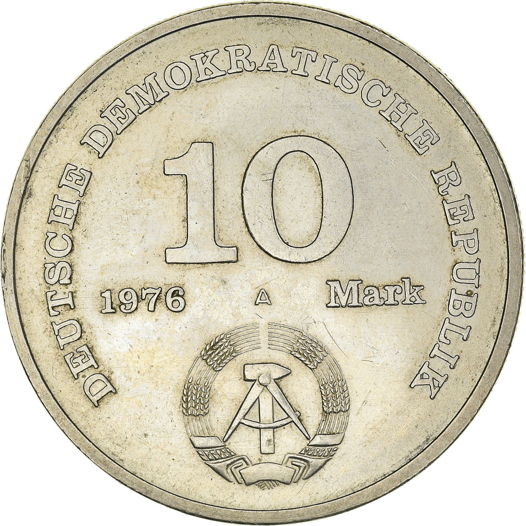 Coin, GERMAN-DEMOCRATIC REPUBLIC, 10 Mark, 1976, Berlin, EF(40-45)