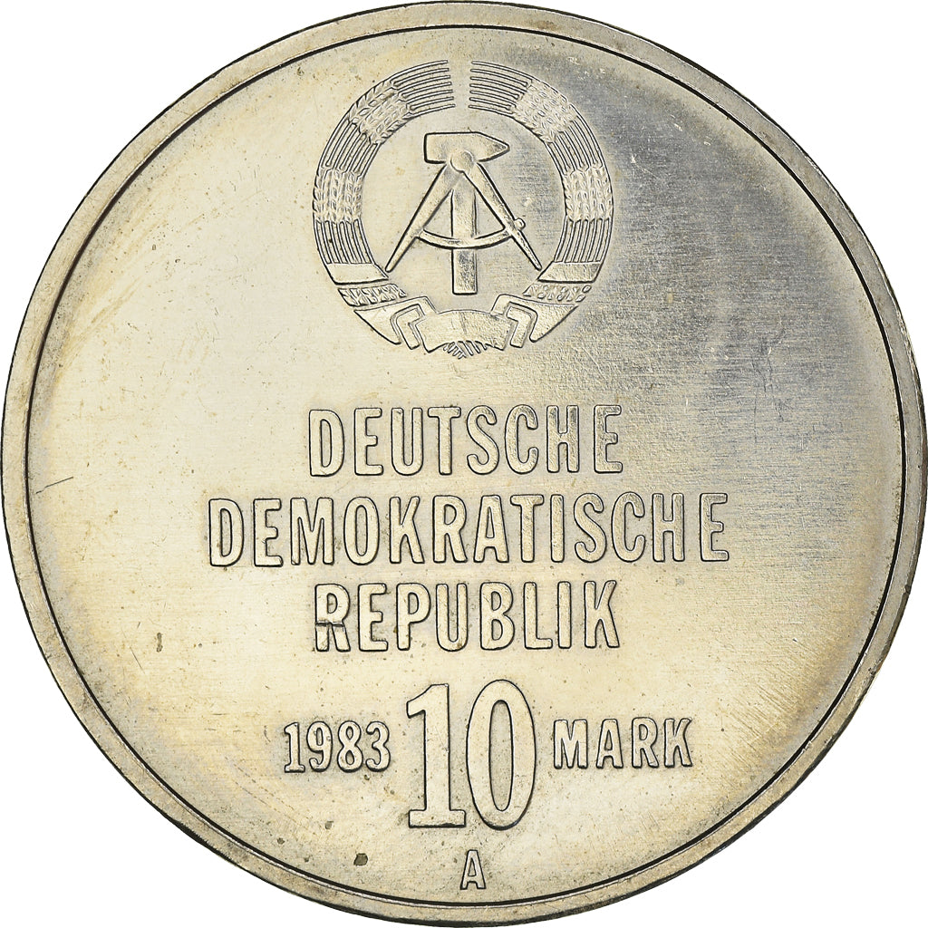 Coin, GERMAN-DEMOCRATIC REPUBLIC, 10 Mark, 1983, Berlin, 30eme anniversaire de
