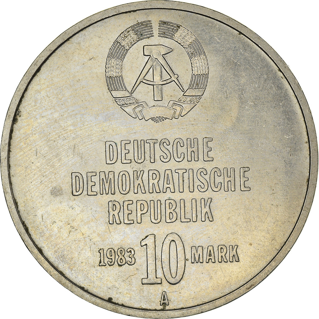 Coin, GERMAN-DEMOCRATIC REPUBLIC, 10 Mark, 1983, Berlin, 30eme anniversaire de