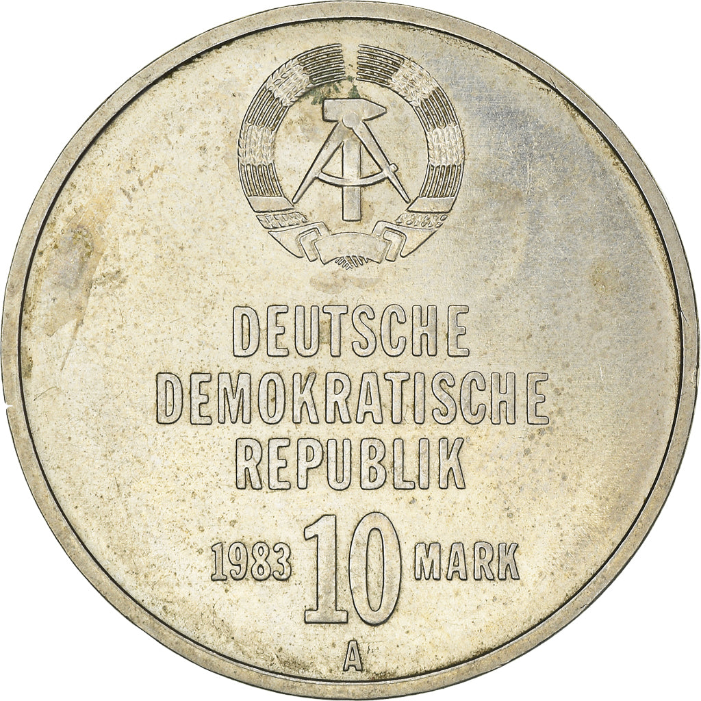 Coin, GERMAN-DEMOCRATIC REPUBLIC, 10 Mark, 1983, Berlin, 30eme anniversaire de