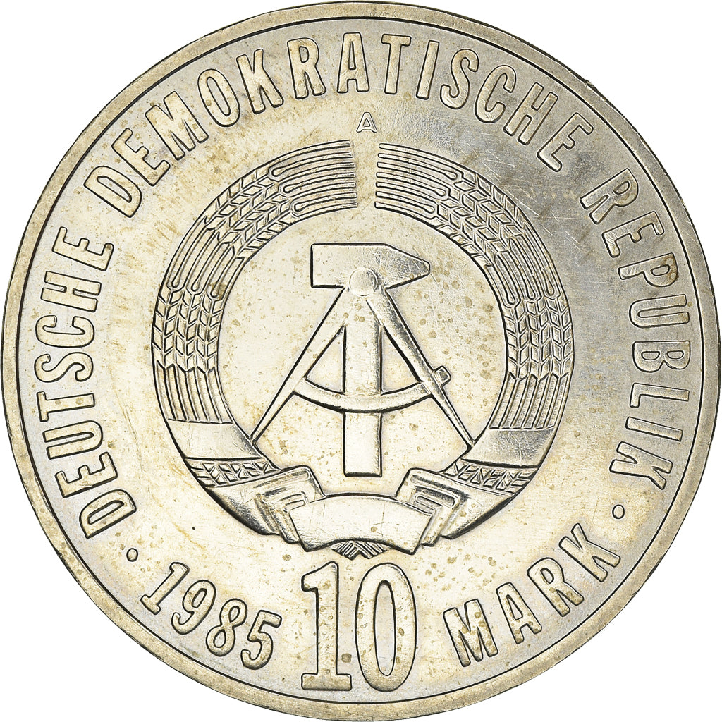 Coin, GERMAN-DEMOCRATIC REPUBLIC, 10 Mark, 1985, Berlin, EF(40-45)