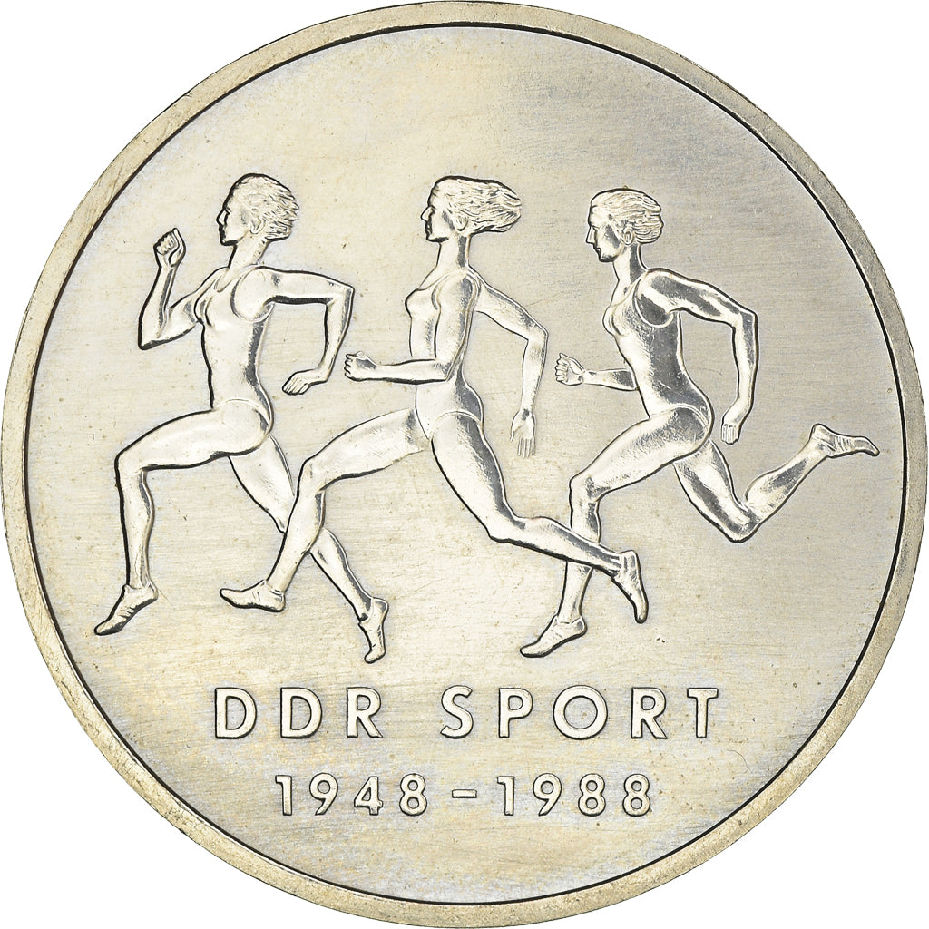 Coin, GERMAN-DEMOCRATIC REPUBLIC, 10 Mark, 1988, Berlin, AU(50-53)