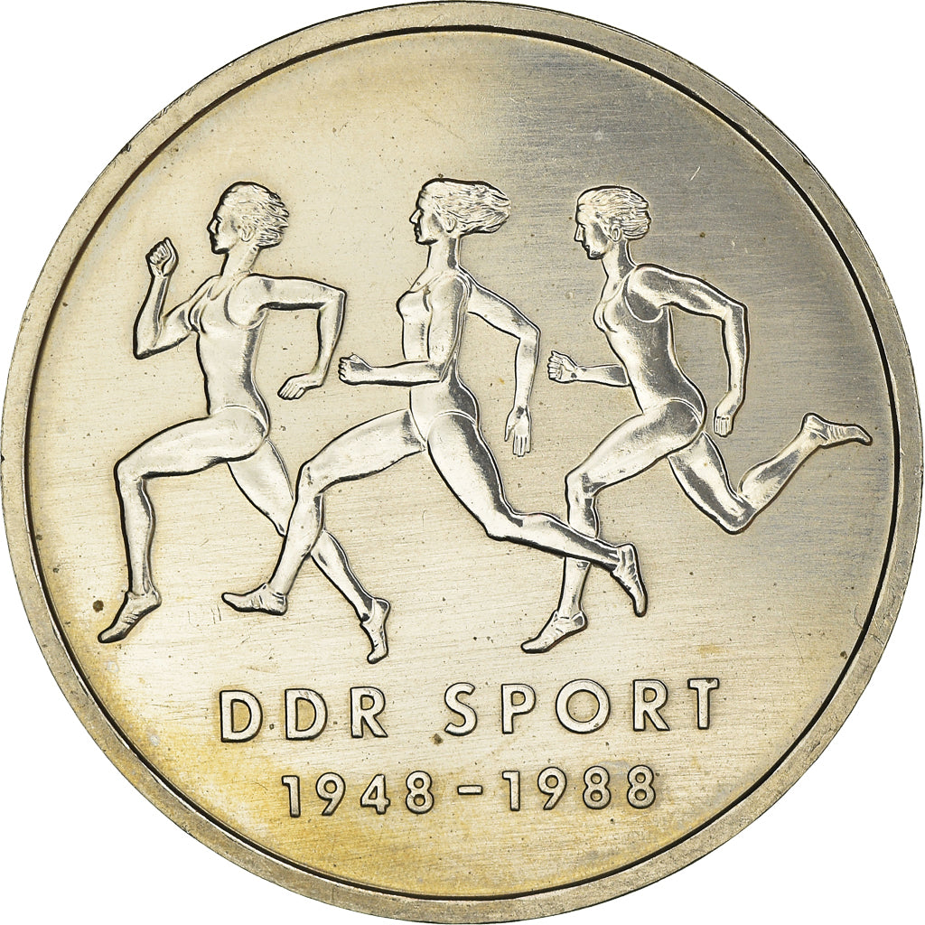 Coin, GERMAN-DEMOCRATIC REPUBLIC, 10 Mark, 1988, Berlin, AU(50-53)
