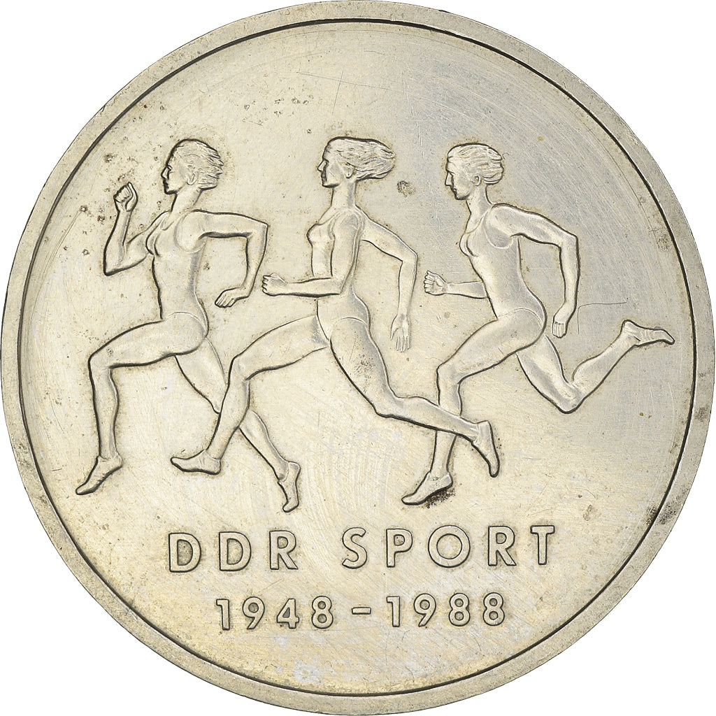 Moneta, REPUBBLICA DEMOCRATICA TEDESCA, 10 Mark, 1988, Berlin, BB, Rame-nichel