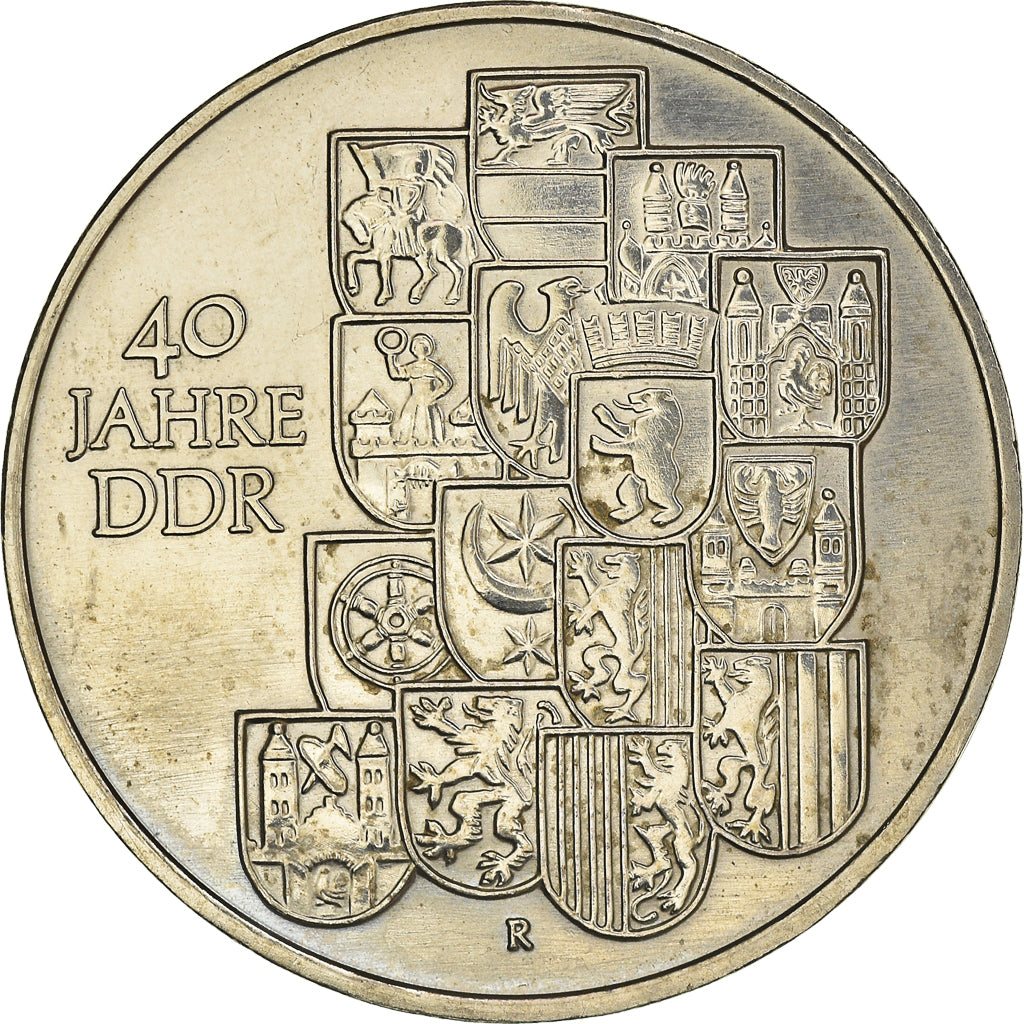 Coin, GERMAN-DEMOCRATIC REPUBLIC, 10 Mark, 1989, Berlin, EF(40-45)