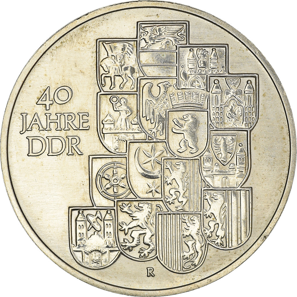 Coin, GERMAN-DEMOCRATIC REPUBLIC, 10 Mark, 1989, Berlin, EF(40-45)