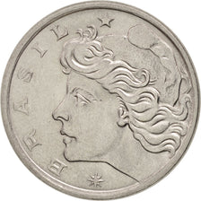 Coin, Brazil, 10 Centavos, 1974, MS(63), Stainless Steel, KM:578.1a