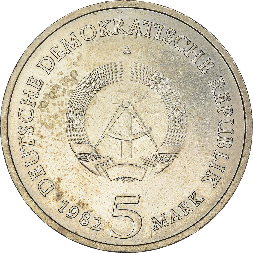 Coin, GERMAN-DEMOCRATIC REPUBLIC, 5 Mark, 1982, Berlin, Goethe's Weimar Cottage