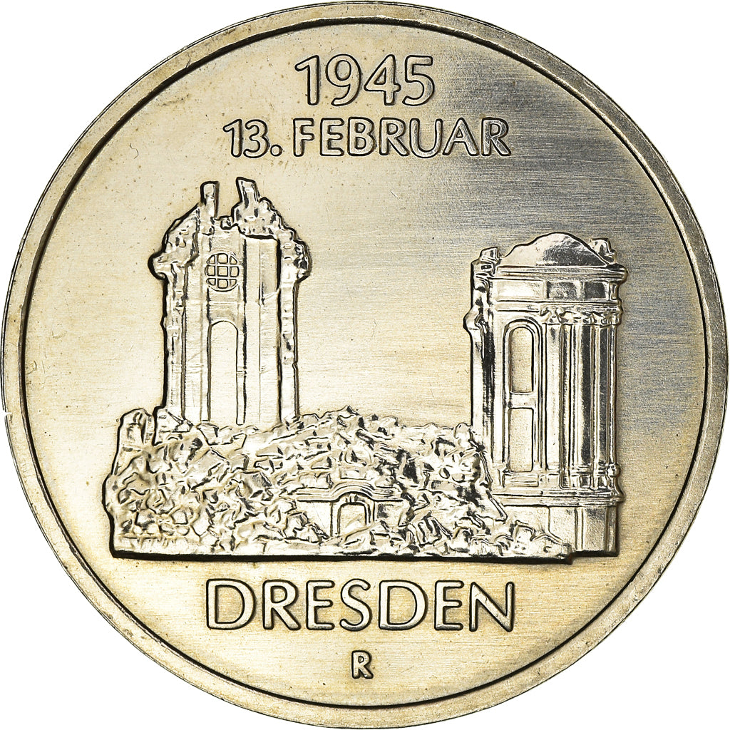Coin, GERMAN-DEMOCRATIC REPUBLIC, 5 Mark, 1985, Berlin, AU(55-58)