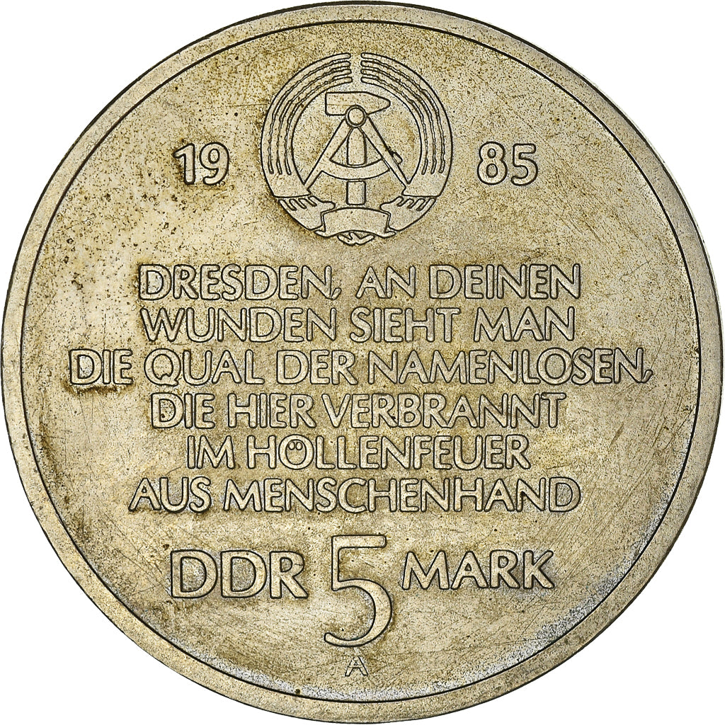 Coin, GERMAN-DEMOCRATIC REPUBLIC, 5 Mark, 1985, Berlin, EF(40-45)
