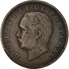 Coin, Portugal, Luiz I, 20 Reis, 1883, VF(30-35), Bronze, KM:527